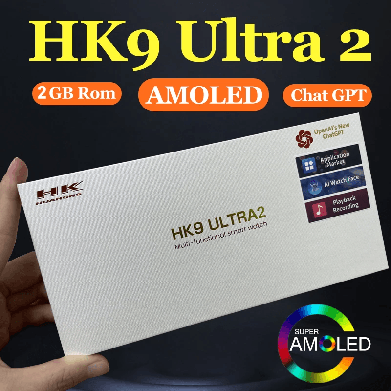HK9 ULTRA 2 Pantalla Amoled con ChatGPT y 2GB Almacenamiento